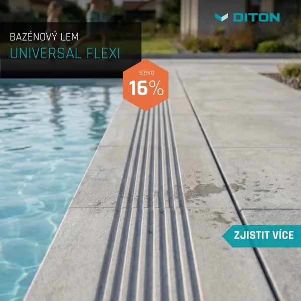 DITON: Bazénový lem Universal Flexi, sleva 16 %