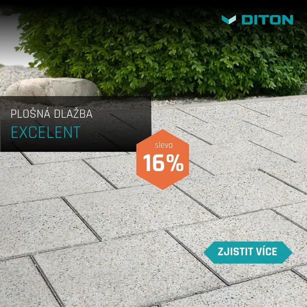 DITON: Plošná dlažba Excelent, sleva 16 %