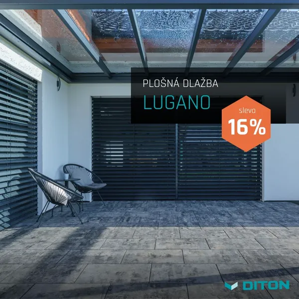 DITON: Plošná dlažba Lugano, sleva 16 %