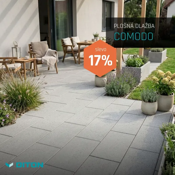 DITON: Plošná dlažba Comodo, sleva 17 %