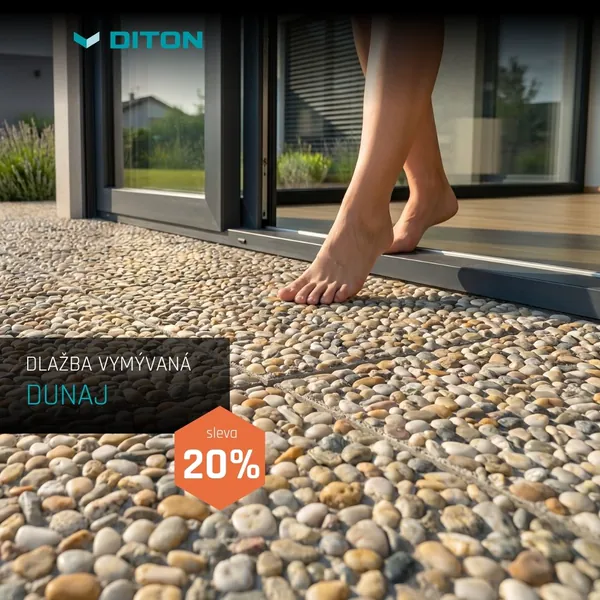 DITON: Vymývaná dlažba Dunaj, sleva 20 %