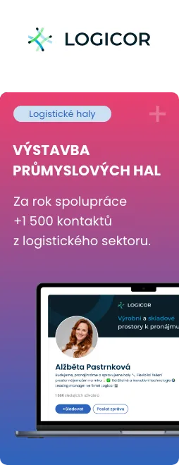 Logicor – ukázka LinkedIn carousel příspěvku