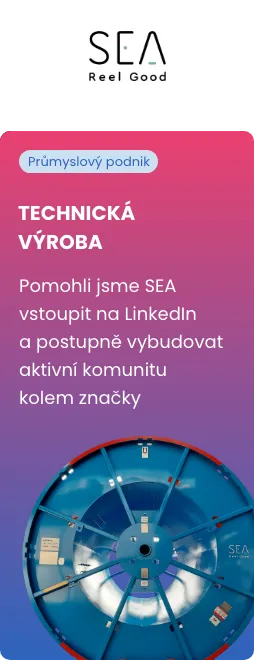 SEA Reel Good – ukázka LinkedIn carousel příspěvku