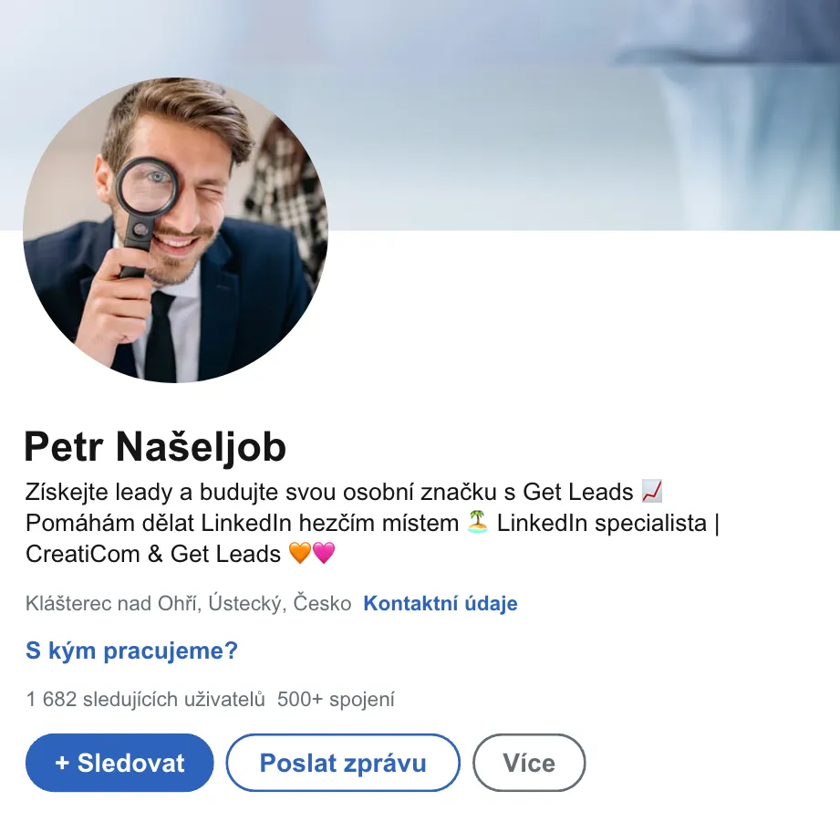 Screenshot kariérní stránky Get Leads