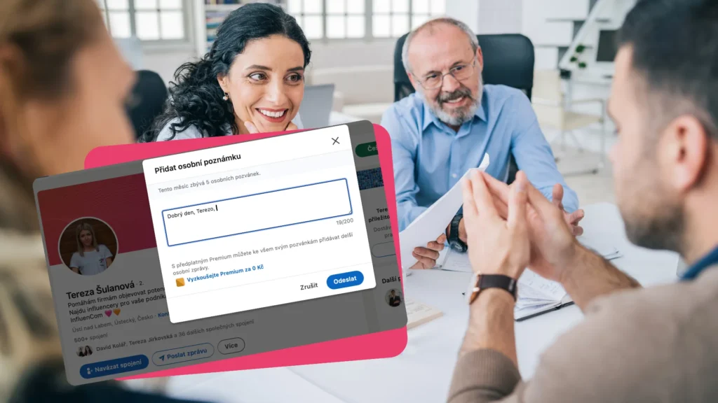 Akvizice klientů přes LinkedIn – ilustrace