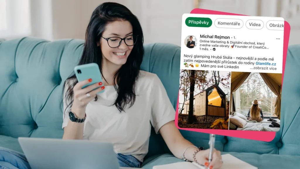 Jak napsat úspěšný LinkedIn příspěvek – screenshot